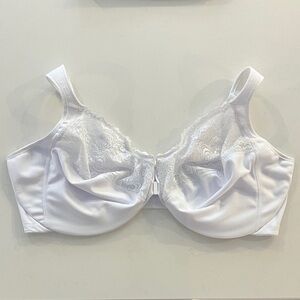 Glamorise Like New White Lace Underwire Bra